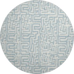 Luxury Washable Indoor/Outdoor The Reserve Denim 8' x 8' Round Rug