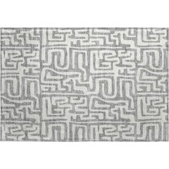 Luxury Washable Indoor/Outdoor The Reserve Gray 1'8" x 2'6" Rug