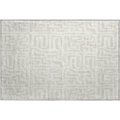 Luxury Washable Indoor/Outdoor The Reserve Ivory 1'8" x 2'6" Rug