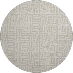 Luxury Washable Indoor/Outdoor The Reserve Taupe 8' x 8' Round Rug