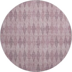 Luxury Washable Indoor/Outdoor The Reserve Blush 8' x 8' Round Rug