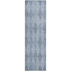 Luxury Washable Indoor/Outdoor The Reserve Denim 2'3" x 7'6" Runner Rug