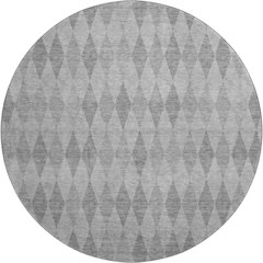Luxury Washable Indoor/Outdoor The Reserve Gray 8' x 8' Round Rug