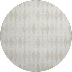 Luxury Washable Indoor/Outdoor The Reserve Ivory 8' x 8' Round Rug