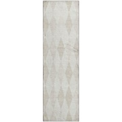 Luxury Washable Indoor/Outdoor The Reserve Ivory 2'3" x 7'6" Runner Rug