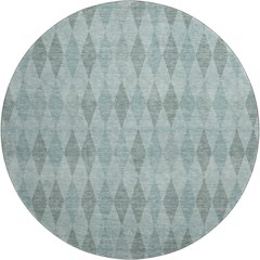 Luxury Washable Indoor/Outdoor The Reserve Teal 8' x 8' Round Rug
