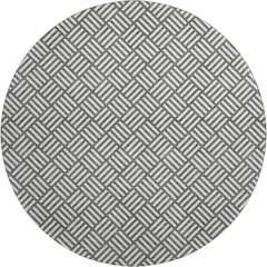Luxury Washable Indoor/Outdoor The Reserve Charcoal 8' x 8' Round Rug
