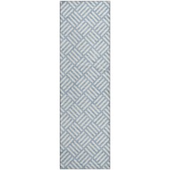 Luxury Washable Indoor/Outdoor The Reserve Denim 2'3" x 7'6" Runner Rug