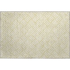 Luxury Washable Indoor/Outdoor The Reserve Wheat 1'8" x 2'6" Rug