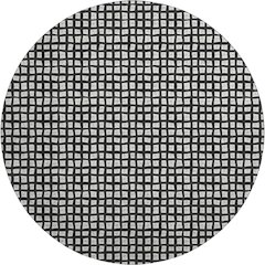 Luxury Washable Indoor/Outdoor The Reserve Black 8' x 8' Round Rug