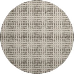 Luxury Washable Indoor/Outdoor The Reserve Brown 8' x 8' Round Rug