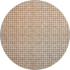 Luxury Washable Indoor/Outdoor The Reserve Copper 8' x 8' Round Rug