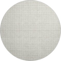 Luxury Washable Indoor/Outdoor The Reserve Ivory 8' x 8' Round Rug