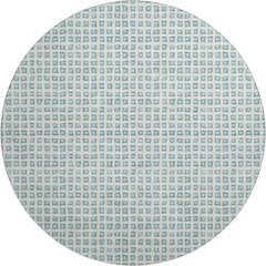Luxury Washable Indoor/Outdoor The Reserve Teal 8' x 8' Round Rug