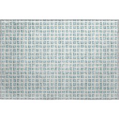 Luxury Washable Indoor/Outdoor The Reserve Teal 1'8" x 2'6" Rug