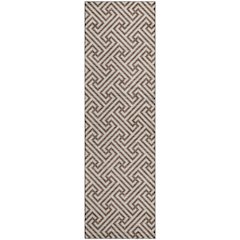 Luxury Washable Indoor/Outdoor The Reserve Coffee 2'3" x 7'6" Runner Rug