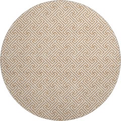 Luxury Washable Indoor/Outdoor The Reserve Copper 8' x 8' Round Rug