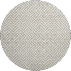 Luxury Washable Indoor/Outdoor The Reserve Flax 8' x 8' Round Rug