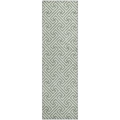 Luxury Washable Indoor/Outdoor The Reserve Sage 2'3" x 7'6" Runner Rug
