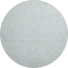 Luxury Washable Indoor/Outdoor The Reserve Sky 8' x 8' Round Rug