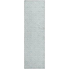 Luxury Washable Indoor/Outdoor The Reserve Sky 2'3" x 7'6" Runner Rug