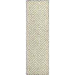 Luxury Washable Indoor/Outdoor The Reserve Wheat 2'3" x 7'6" Runner Rug