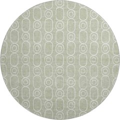 Luxury Washable Indoor/Outdoor The Reserve Celery 8' x 8' Round Rug