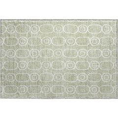 Luxury Washable Indoor/Outdoor The Reserve Celery 1'8" x 2'6" Rug
