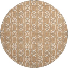 Luxury Washable Indoor/Outdoor The Reserve Copper 8' x 8' Round Rug