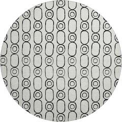 Luxury Washable Indoor/Outdoor The Reserve Ivory 8' x 8' Round Rug