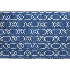 Luxury Washable Indoor/Outdoor The Reserve Navy 1'8" x 2'6" Rug