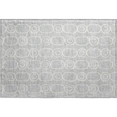 Luxury Washable Indoor/Outdoor The Reserve Silver 1'8" x 2'6" Rug