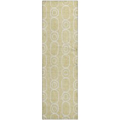 Luxury Washable Indoor/Outdoor The Reserve Wheat 2'3" x 7'6" Runner Rug