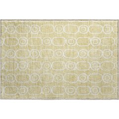 Luxury Washable Indoor/Outdoor The Reserve Wheat 1'8" x 2'6" Rug