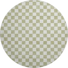 Luxury Washable Indoor/Outdoor The Reserve Aloe 8' x 8' Round Rug