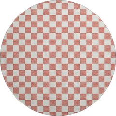 Luxury Washable Indoor/Outdoor The Reserve Coral 8' x 8' Round Rug