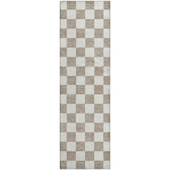 Luxury Washable Indoor/Outdoor The Reserve Khaki 2'3" x 7'6" Runner Rug