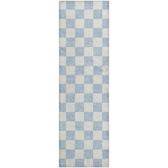 Luxury Washable Indoor/Outdoor The Reserve Sky 2'3" x 7'6" Runner Rug