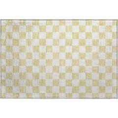 Luxury Washable Indoor/Outdoor The Reserve Wheat 1'8" x 2'6" Rug