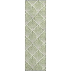Luxury Washable Indoor/Outdoor The Reserve Aloe 2'3" x 7'6" Runner Rug