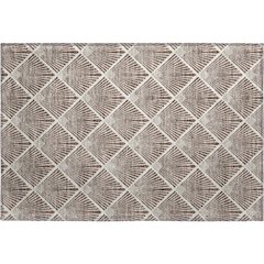Luxury Washable Indoor/Outdoor The Reserve Brown 1'8" x 2'6" Rug