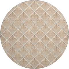 Luxury Washable Indoor/Outdoor The Reserve Copper 8' x 8' Round Rug
