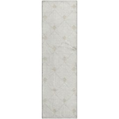 Luxury Washable Indoor/Outdoor The Reserve Ivory 2'3" x 7'6" Runner Rug