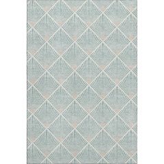 Luxury Washable Indoor/Outdoor The Reserve Seafoam 2'6" x 3'10" Rug