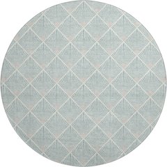 Luxury Washable Indoor/Outdoor The Reserve Seafoam 8' x 8' Round Rug