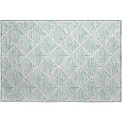 Luxury Washable Indoor/Outdoor The Reserve Seafoam 1'8" x 2'6" Rug
