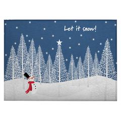 Indoor/Outdoor Cozy Winter ACW42 Blue Washable 1'8" x 2'6" Rug