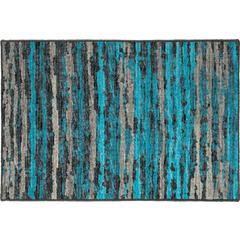 Brisbane BR4 Teal 1'8" x 2'6" Rug