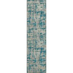 Brisbane BR5 Teal 2'3" x 7'6" Runner Rug