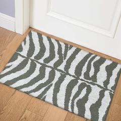Safari Grey Animal Animal Print 1'8" x 2'6" Accent Rug Grey ASF31